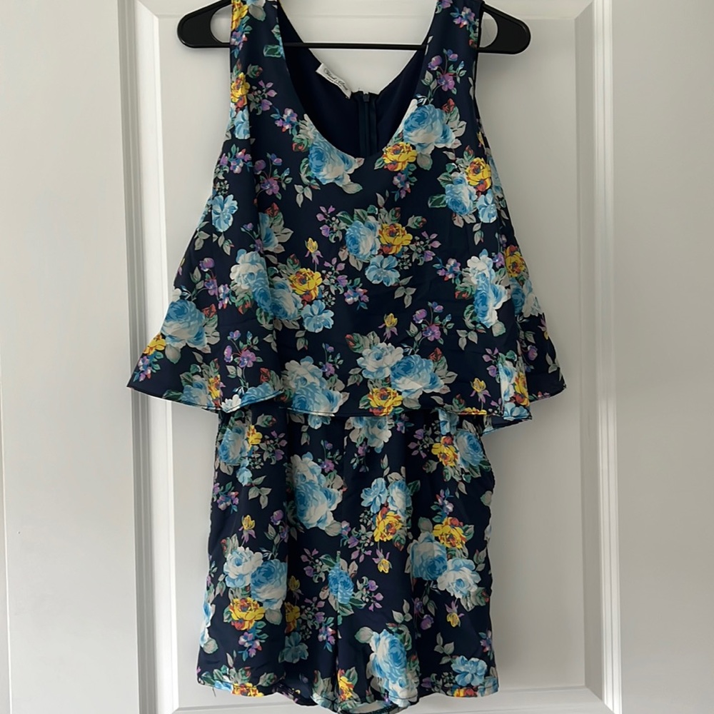 Floral Print Romper